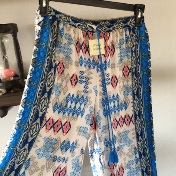 FLYING TOMATO Rayon Palazzo Pants - Picture 5 of 7